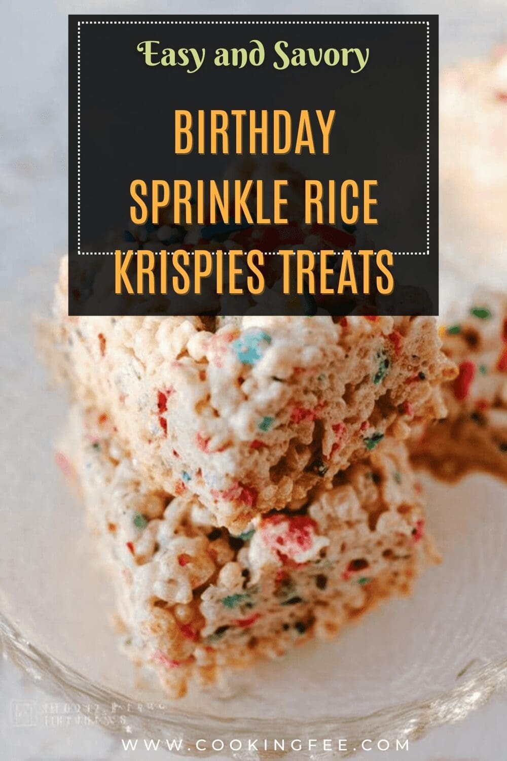 Birthday Sprinkle Rice Krispies Treats