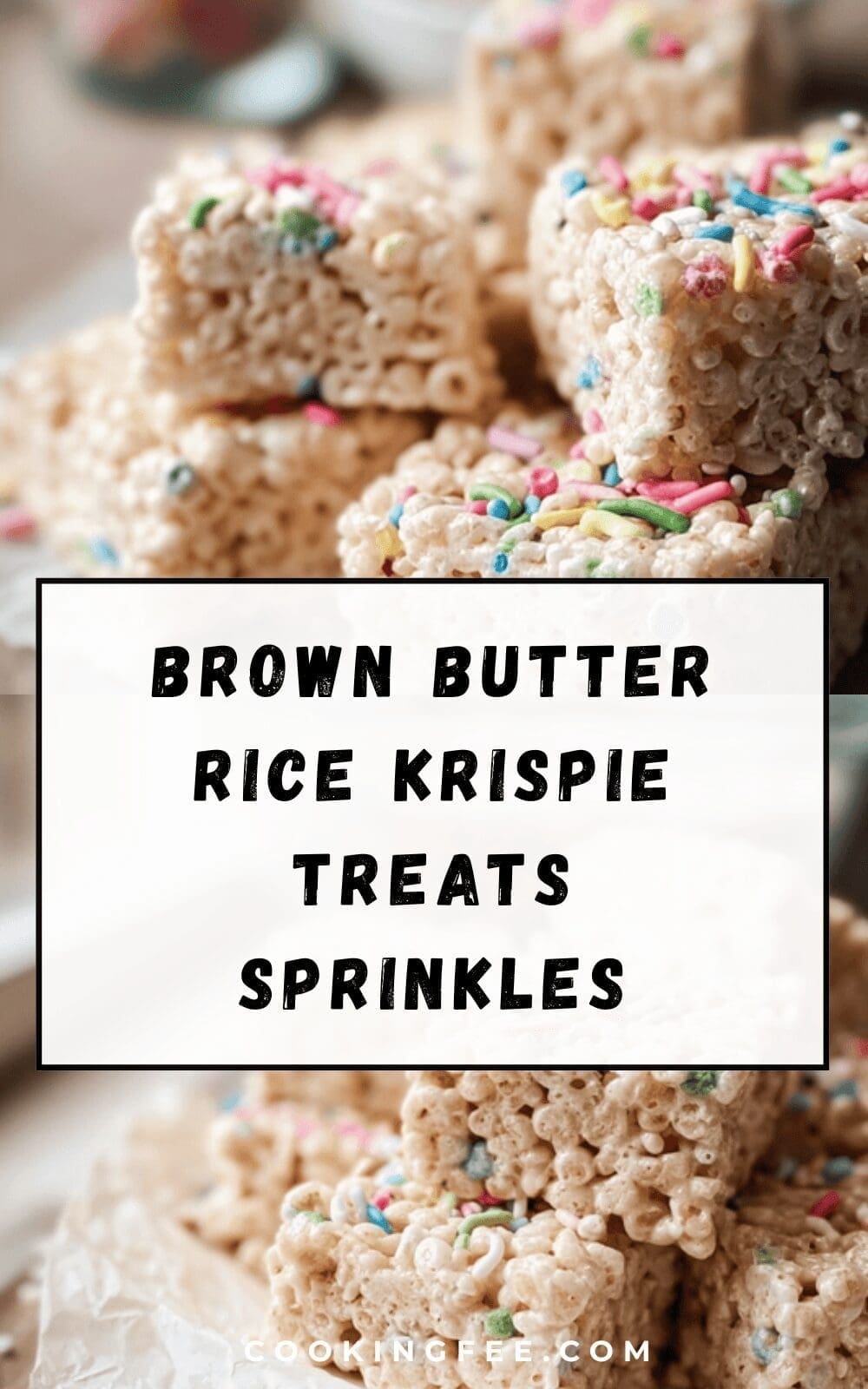 Brown Butter Rice Krispie Treats Sprinkles