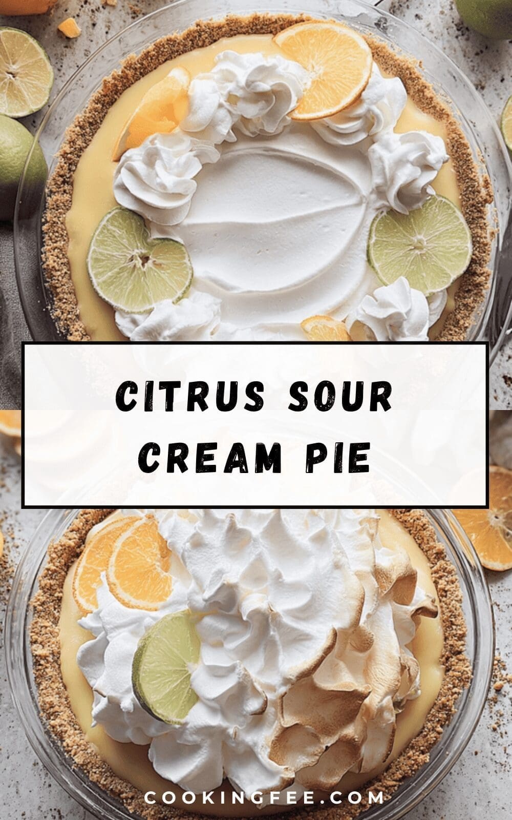 Citrus Sour Cream Pie