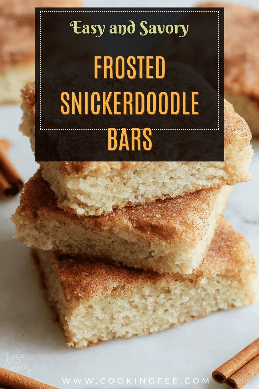Frosted Snickerdoodle Bars