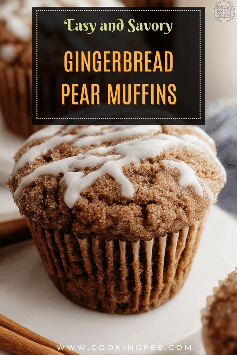 Gingerbread Pear Muffins