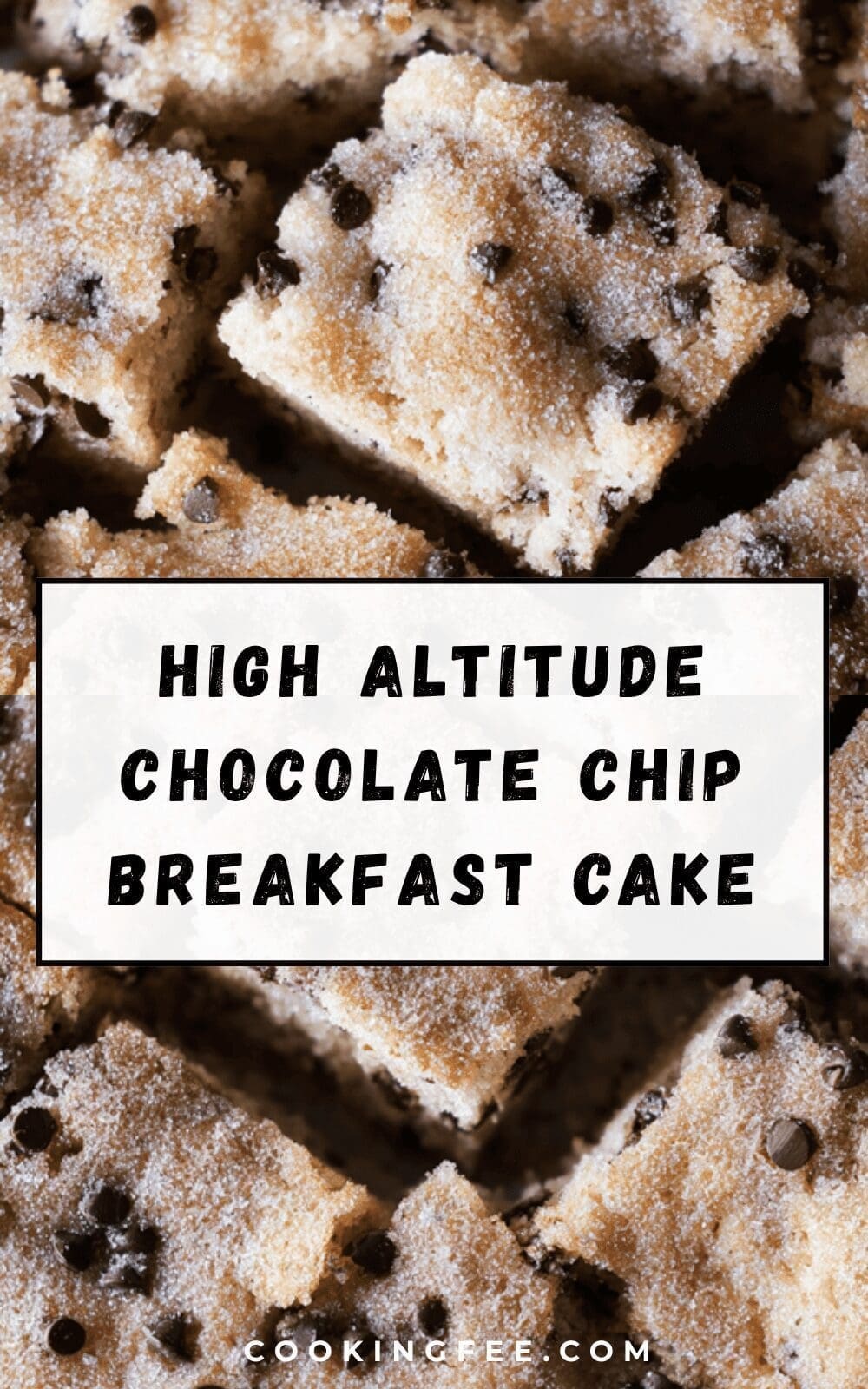 High Altitude Chocolate Chip Breakfast Cake