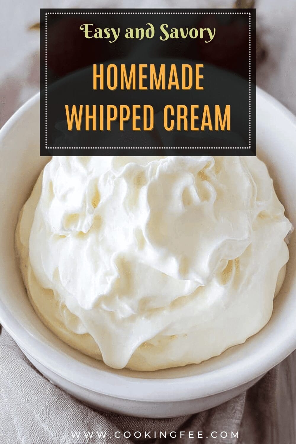 Homemade Whipped Cream
