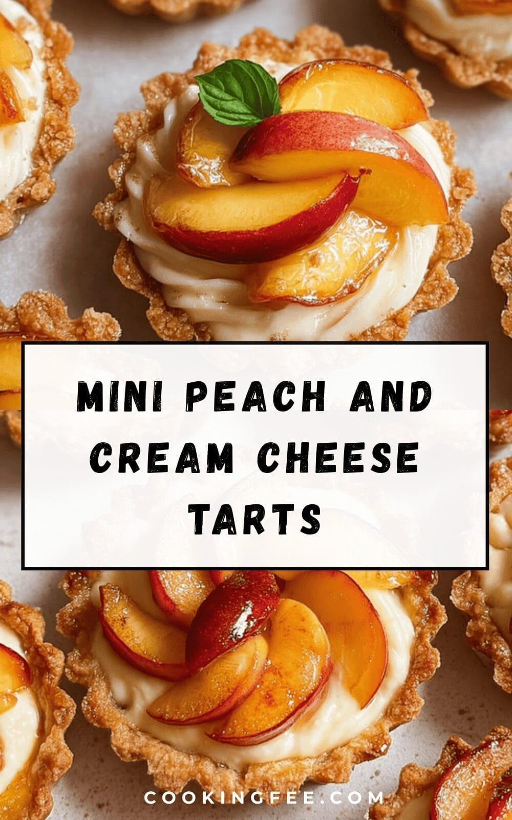 Mini Peach And Cream Cheese Tarts