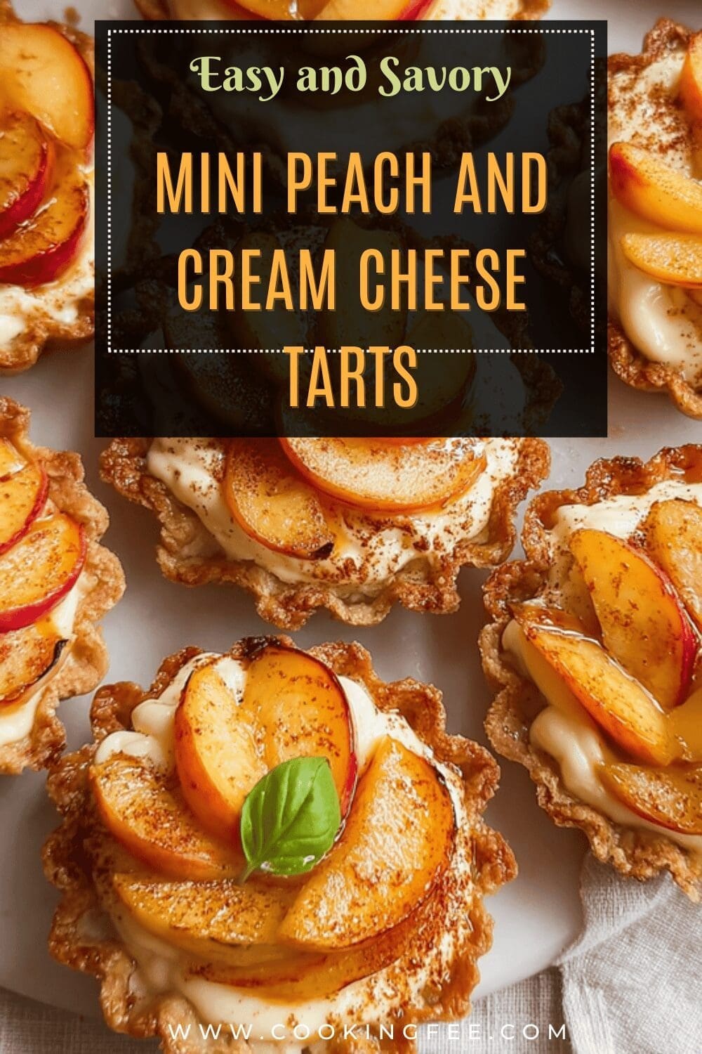 Mini Peach And Cream Cheese Tarts
