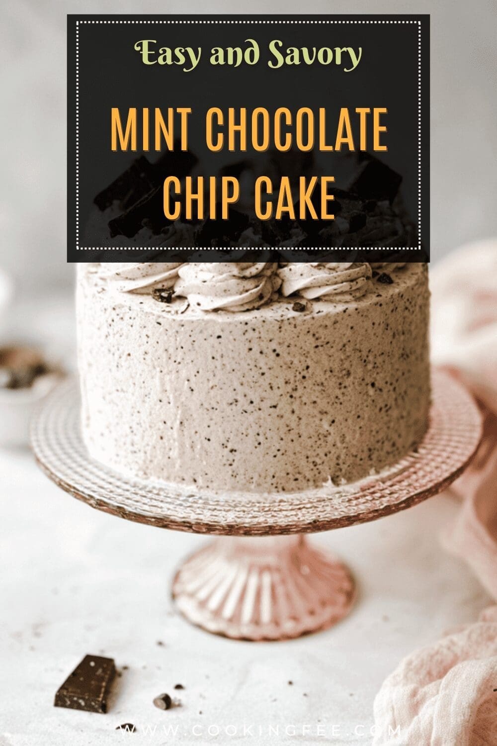 Mint Chocolate Chip Cake