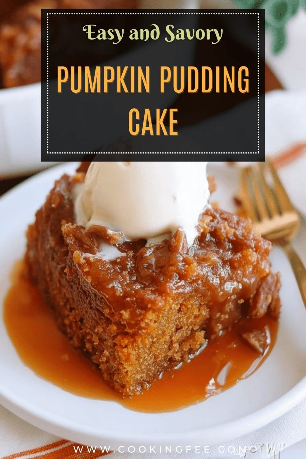 Pumpkin Pudding Cake