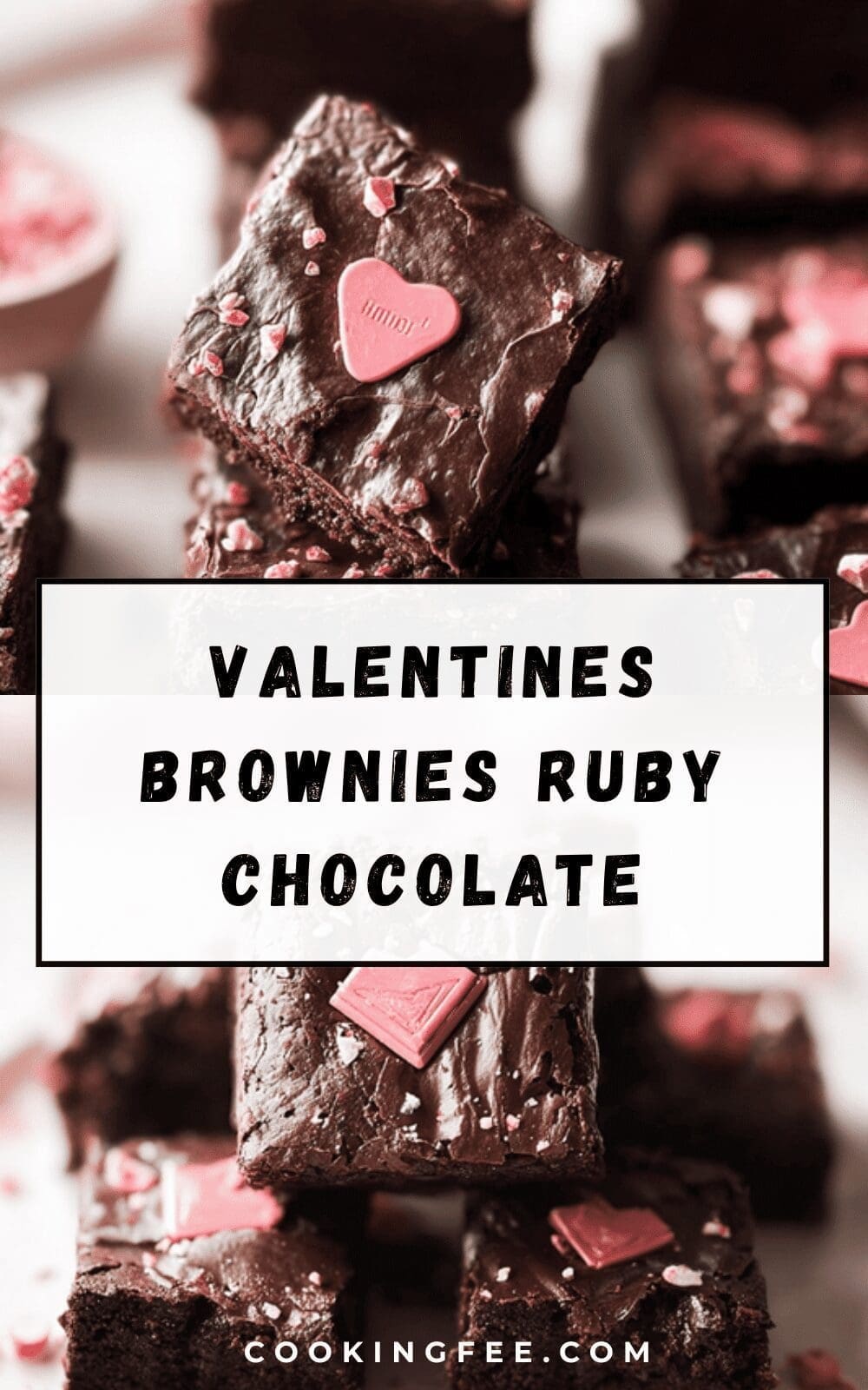 Valentines Brownies Ruby Chocolate