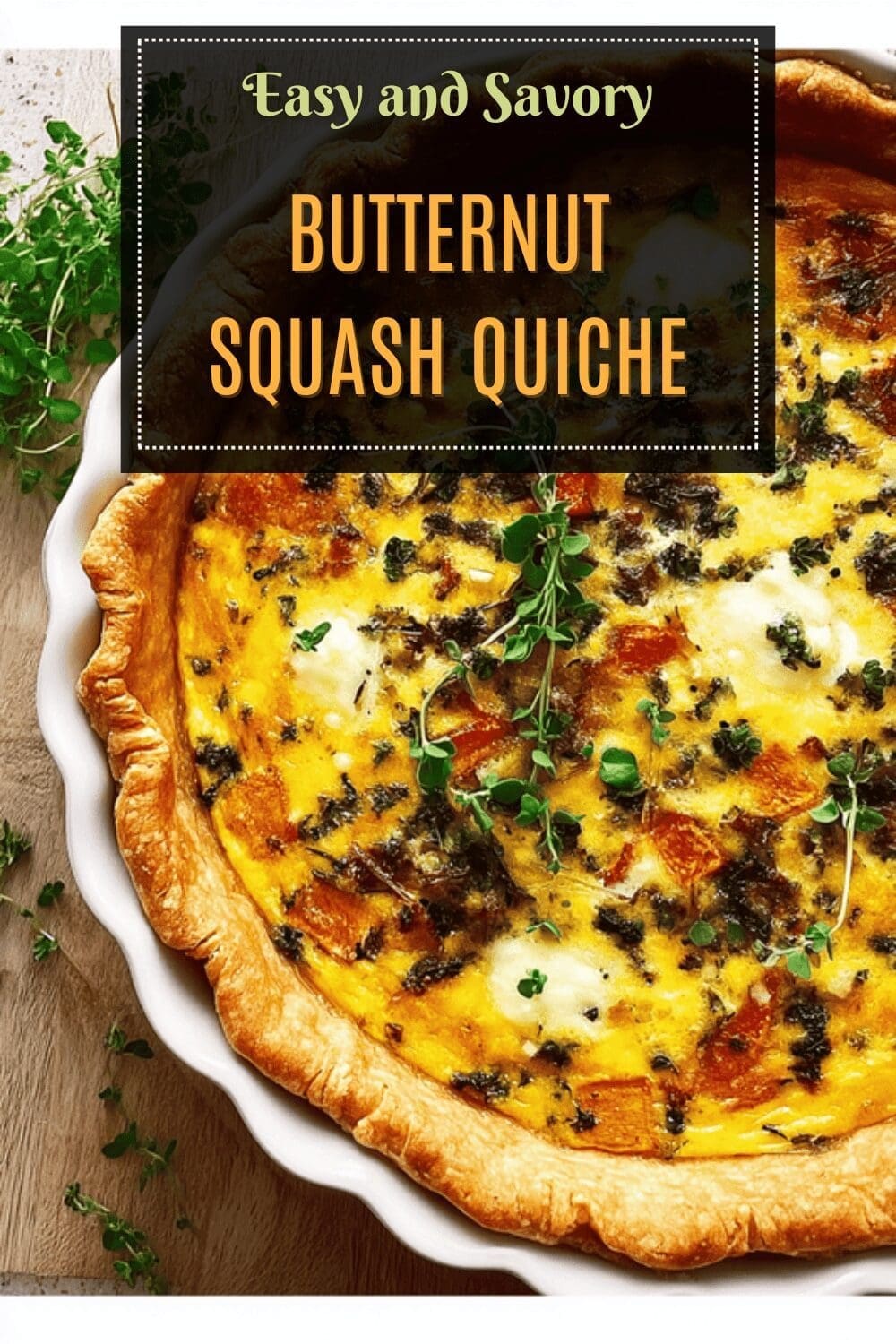 Butternut Squash Quiche
