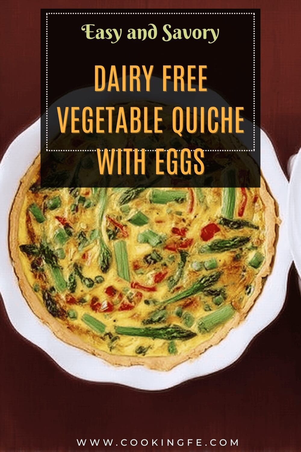 Dairy Free Vegetable Quiche With Eggs