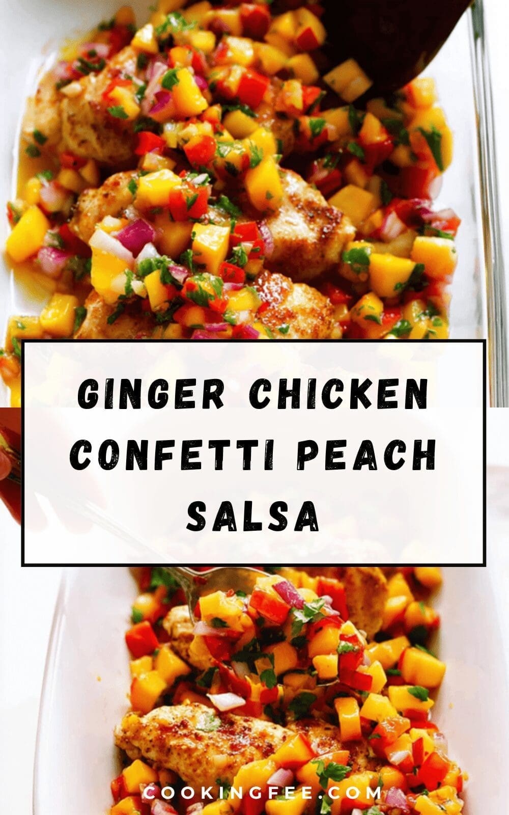 Ginger Chicken With Sweet Peach Salsa And Zesty Ginger Boost 6 Ginger Chicken Confetti Peach Salsa