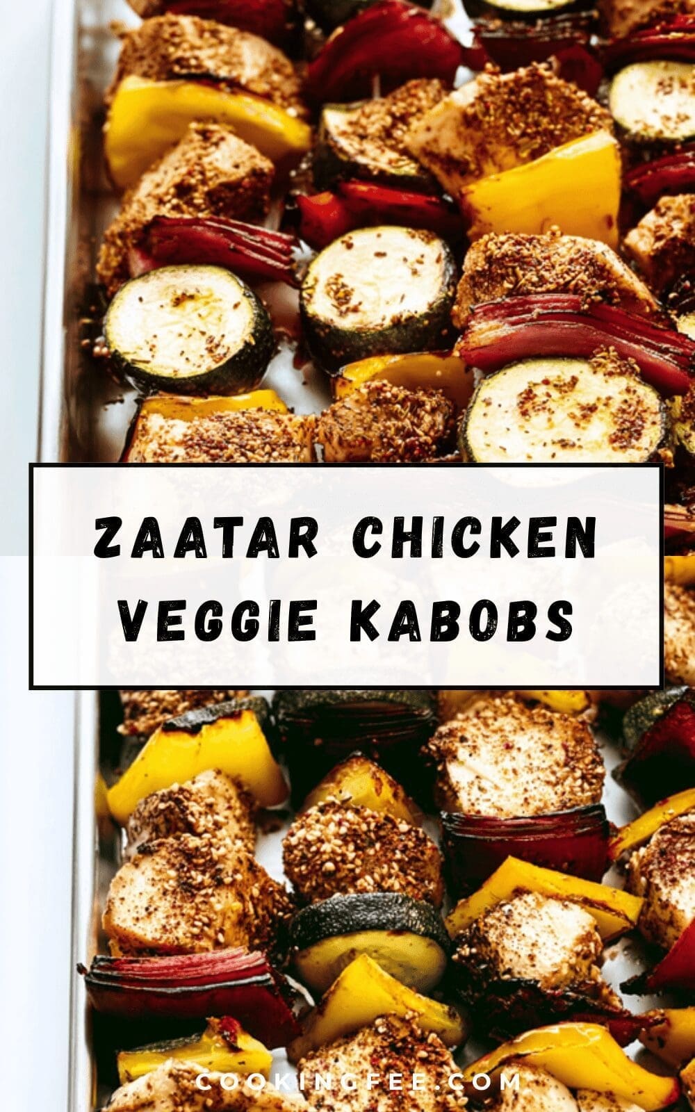 Zaatar Chicken Veggie Kabobs
