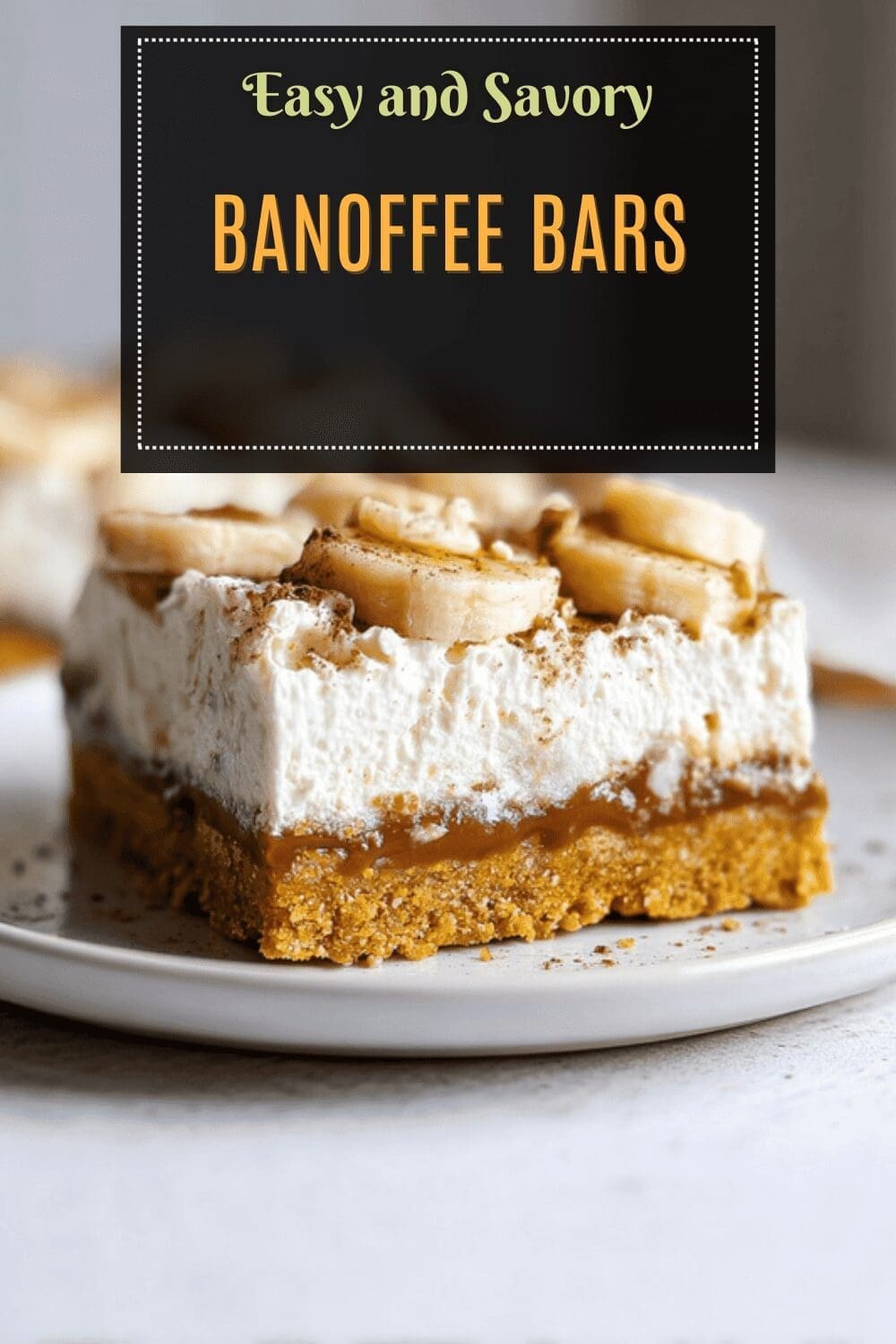 Banoffee Bars Recipe With Creamy Banana And Butterscotch Layers 7 Banoffee Bars