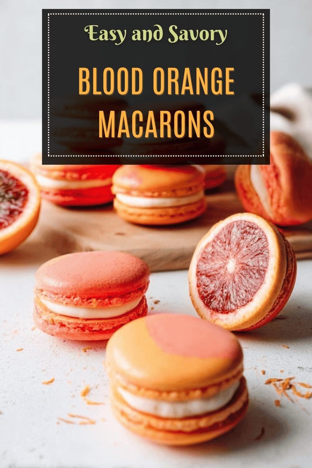 Blood Orange Macarons