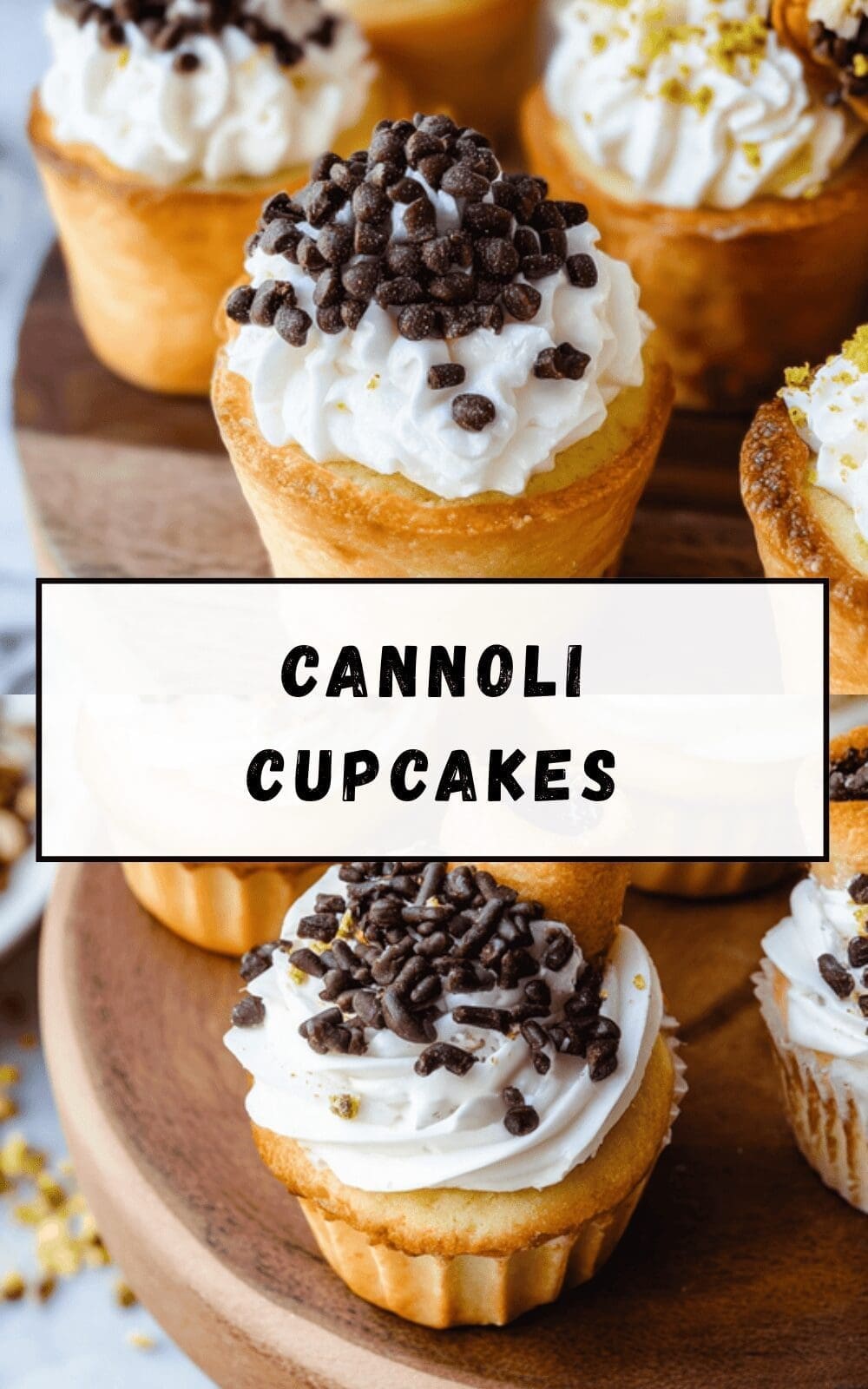 Cannoli Cupcakes Recipe With Creamy Ricotta Filling And Crunchy Shell 6 Cannoli Cupcakes