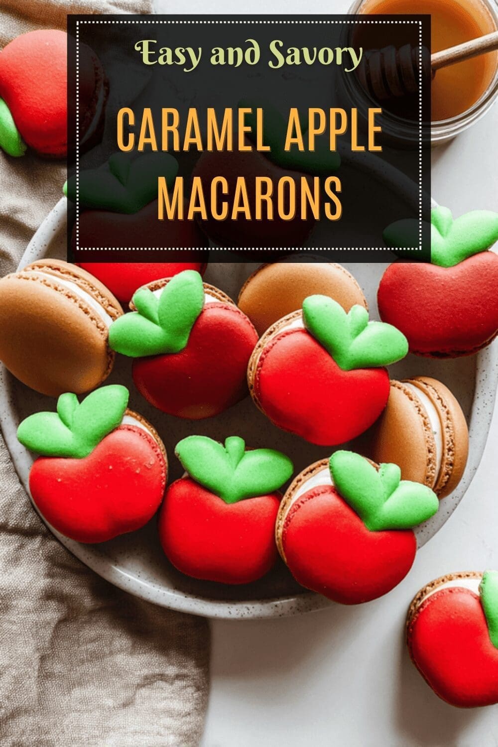 Caramel Apple Macarons