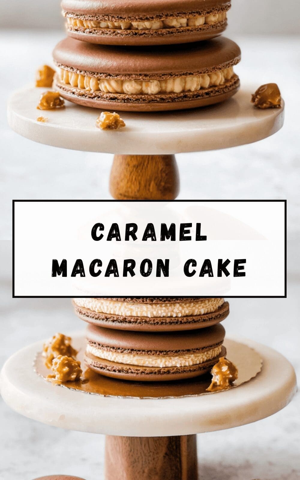 Caramel Macaron Cake
