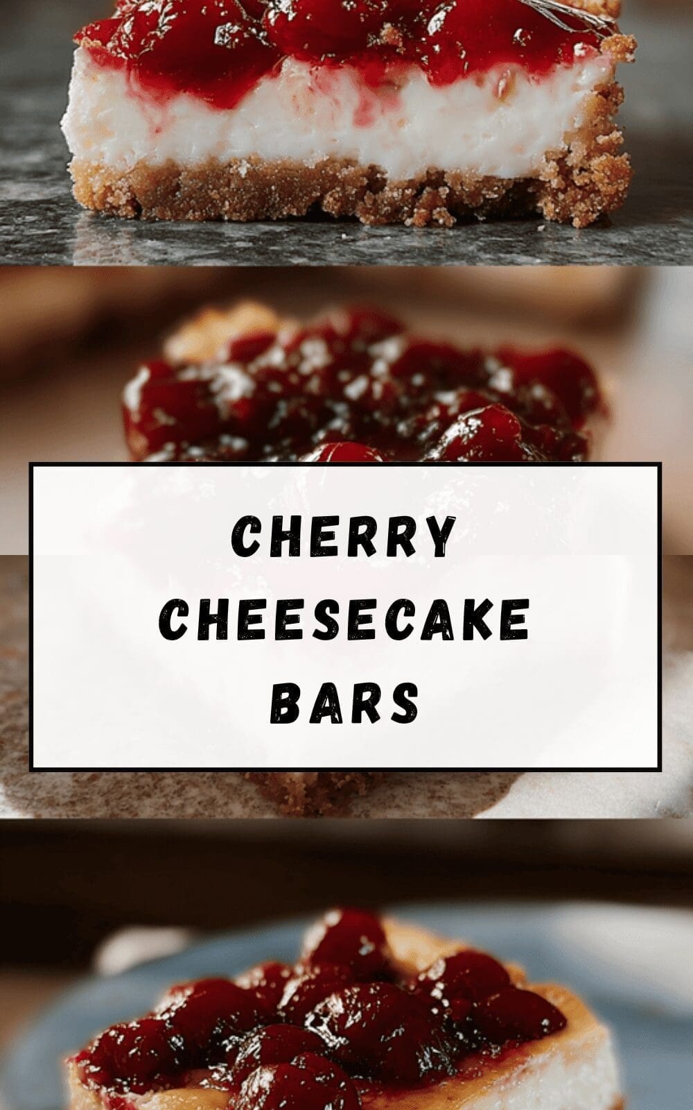 No Bake Cherry Cheesecake Bars With Easy Creamy Filling 6 Cherry Cheesecake Bars