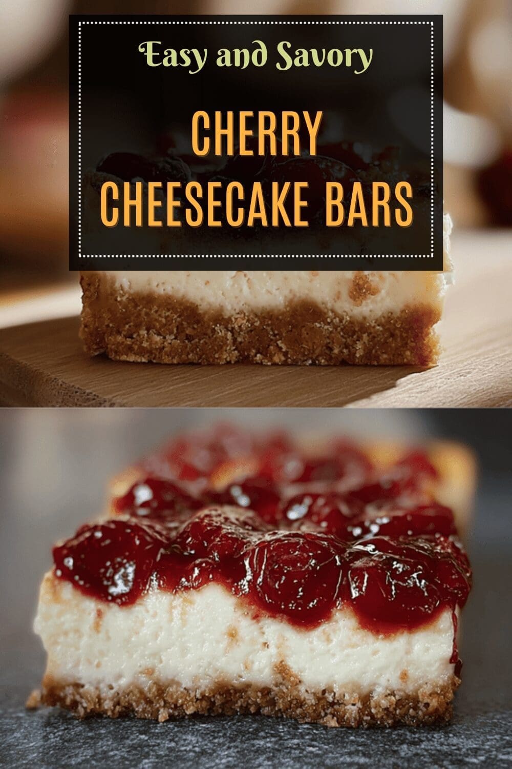 No Bake Cherry Cheesecake Bars With Easy Creamy Filling 7 Cherry Cheesecake Bars