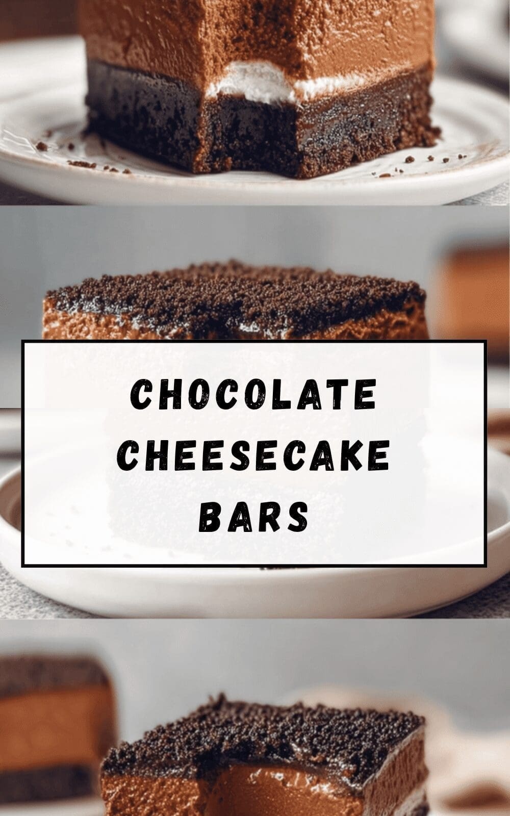Chocolate Cheesecake Bars Recipe Easy No-Bake Dessert 6 Chocolate Cheesecake Bars