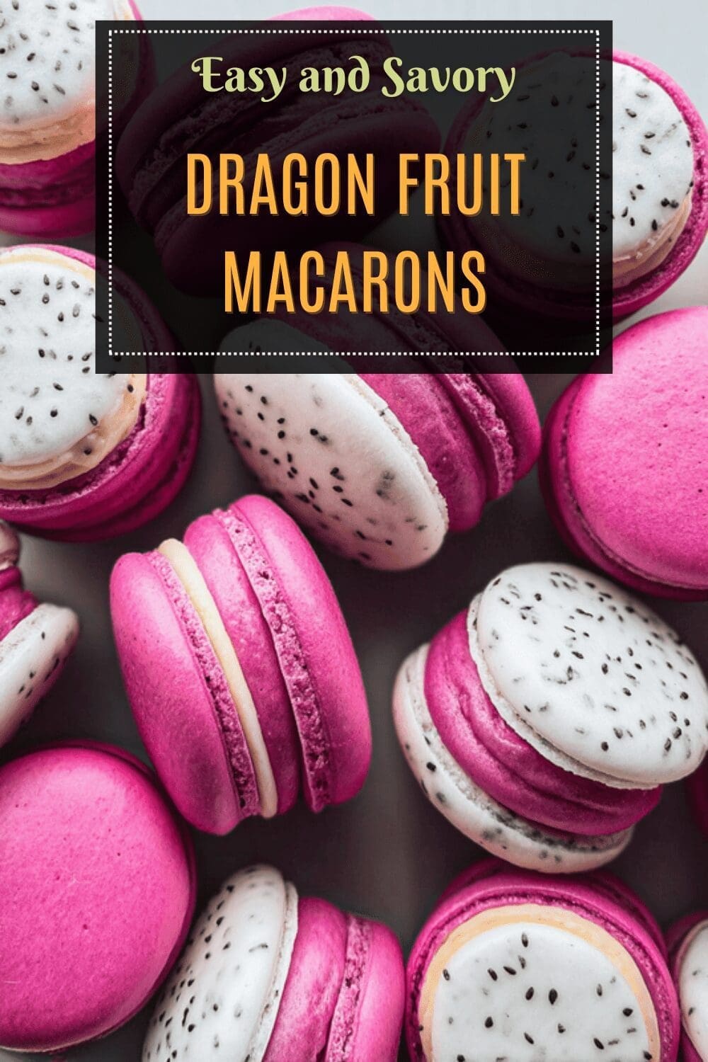 Dragon Fruit Macarons