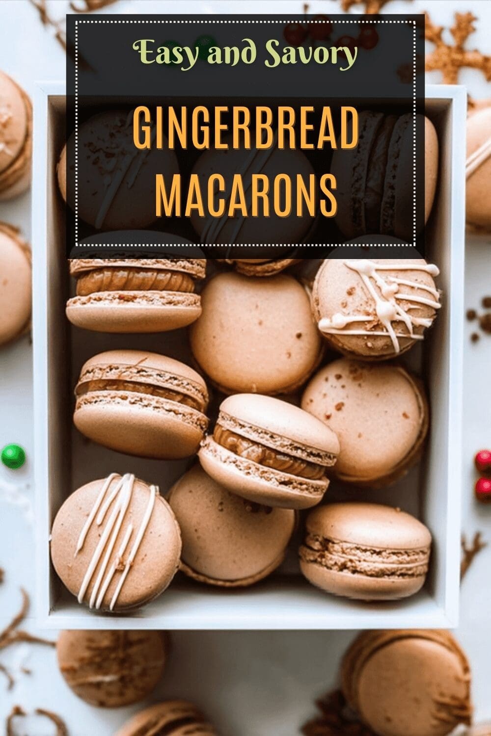 Gingerbread Macarons