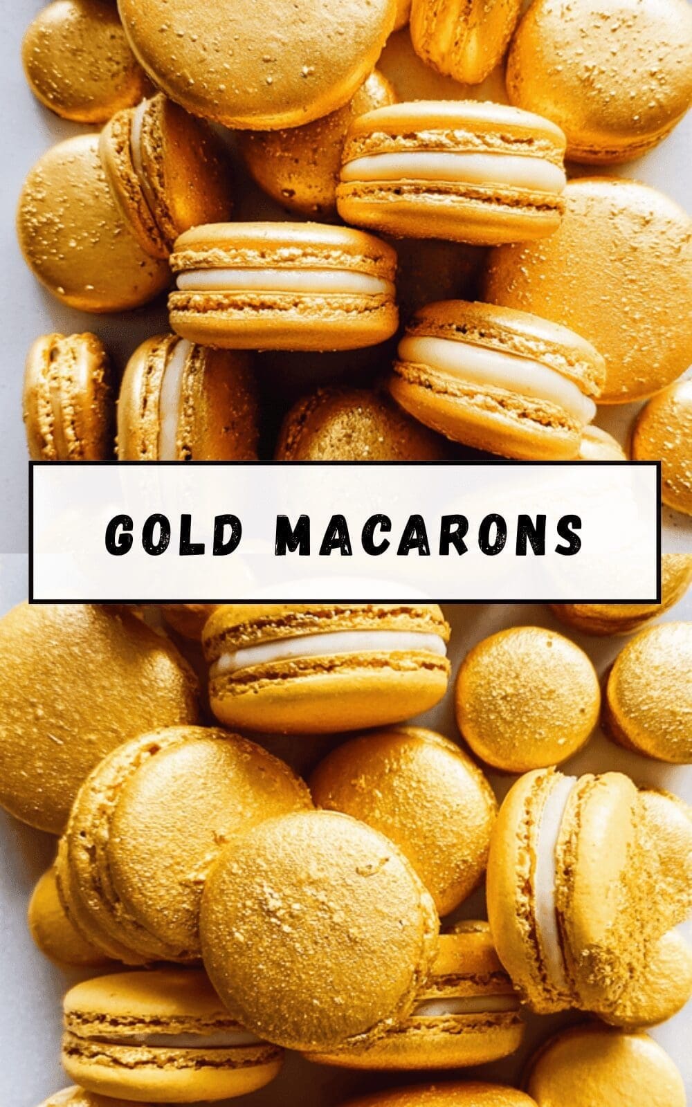 Gold Macarons