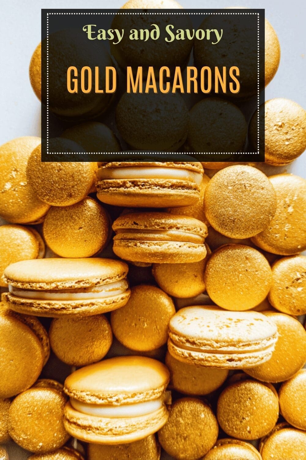 Gold Macarons
