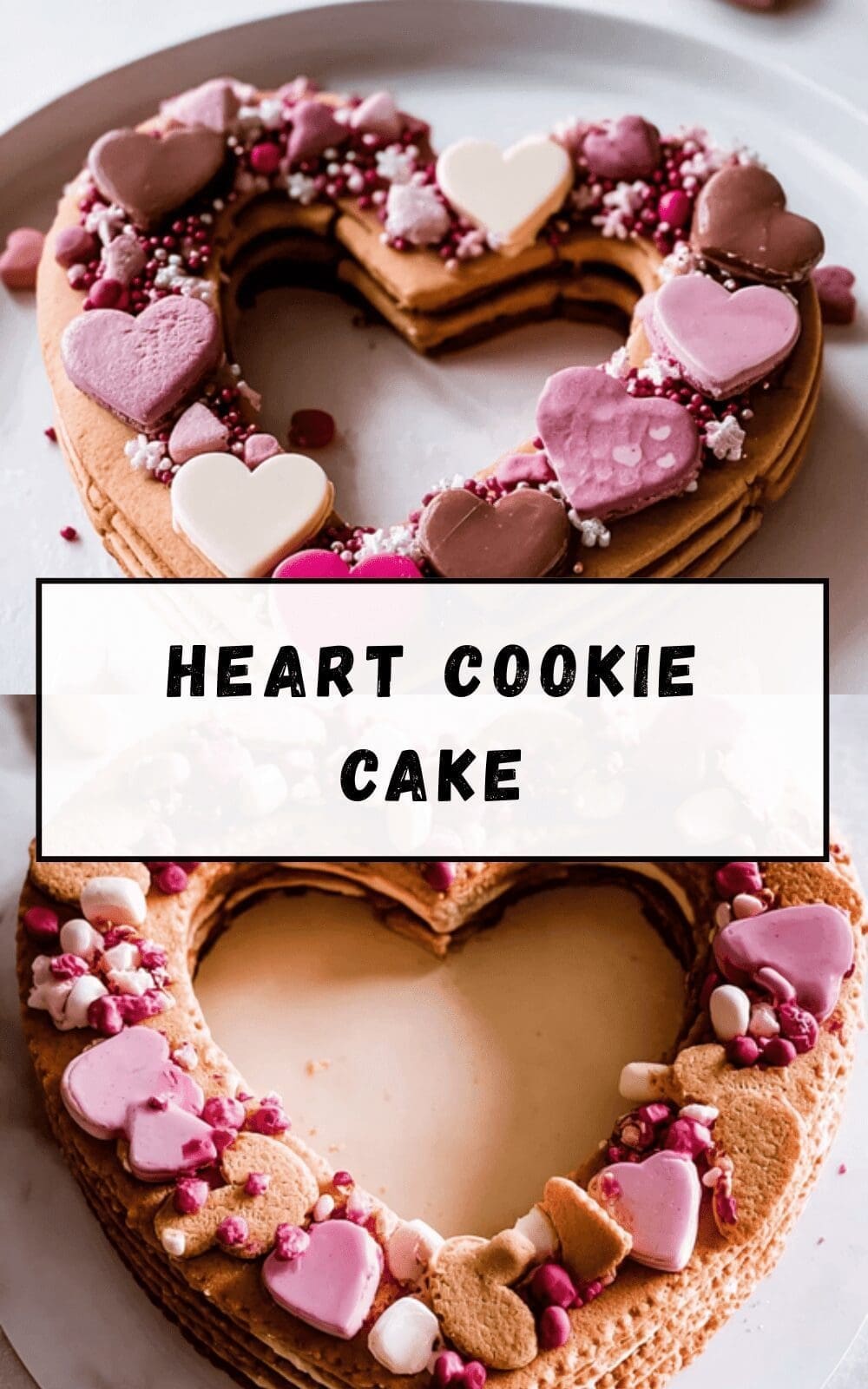 Heart Cookie Cake