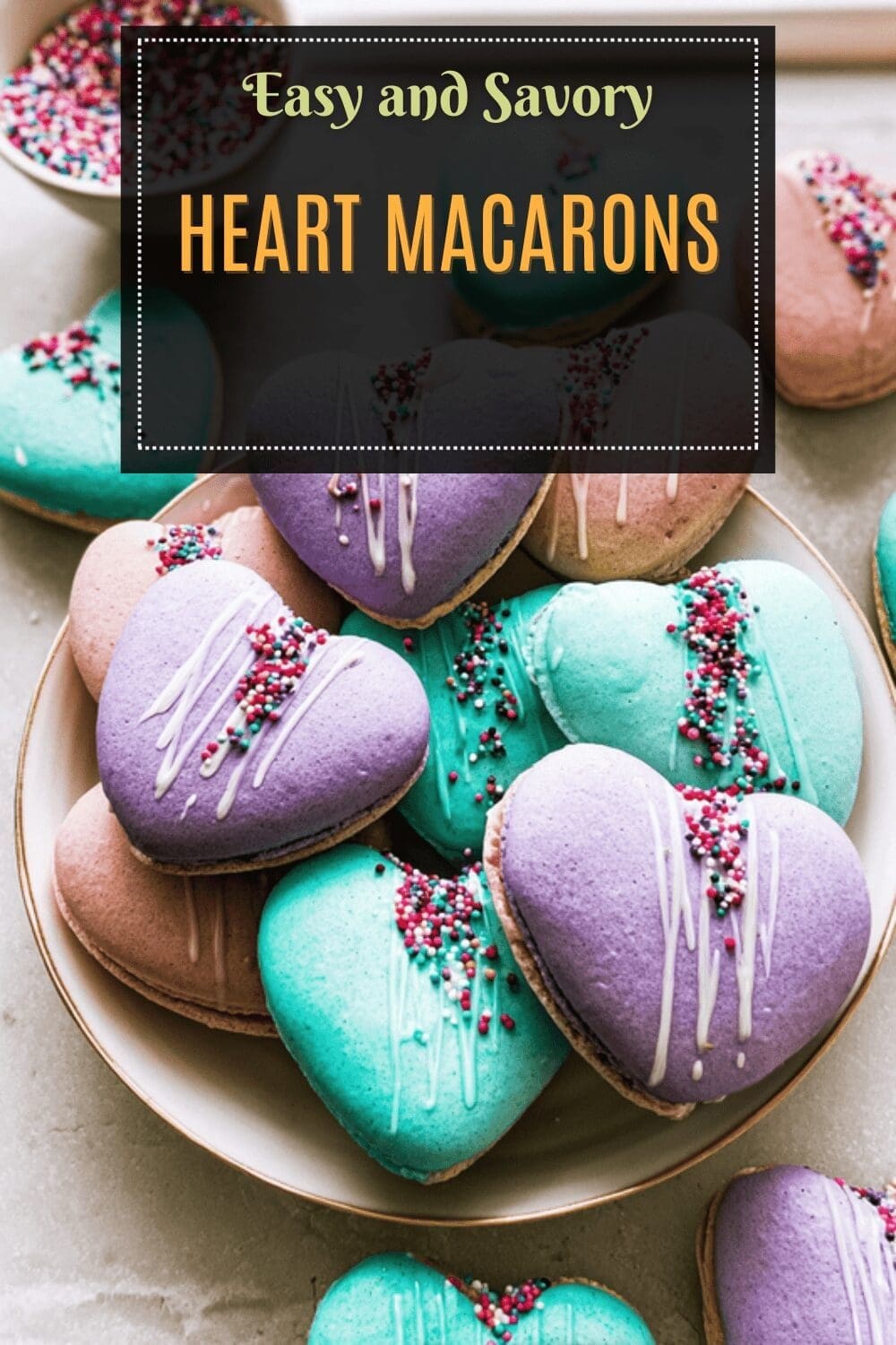 Heart Macarons