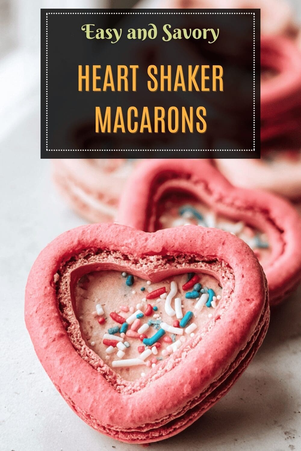 Heart Shaker Macarons