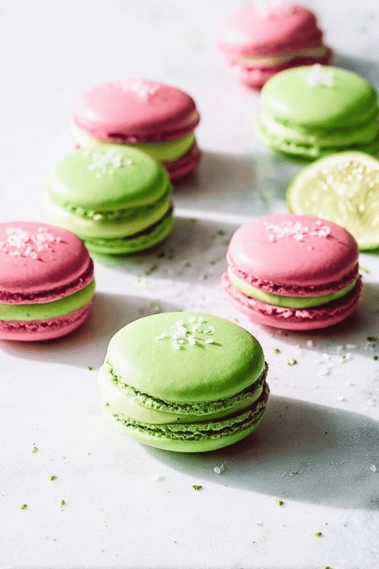 Key Lime Raspberry Macarons 57.Png