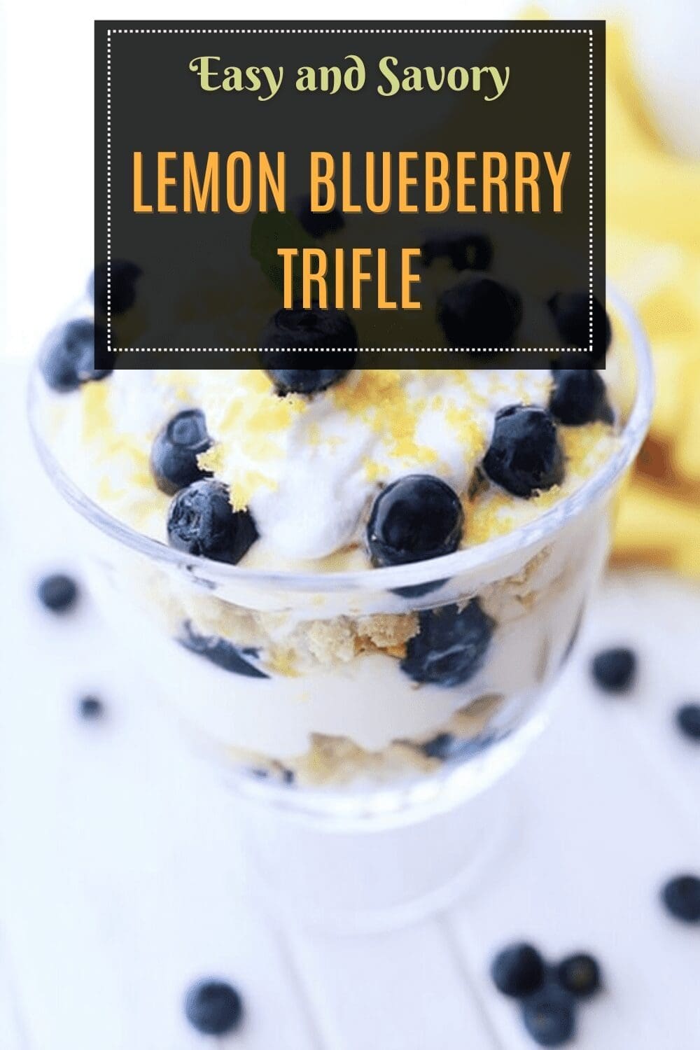 Lemon Blueberry Trifle Recipe With Layers Of Cream And Cake 7 Lemon Blueberry Trifle