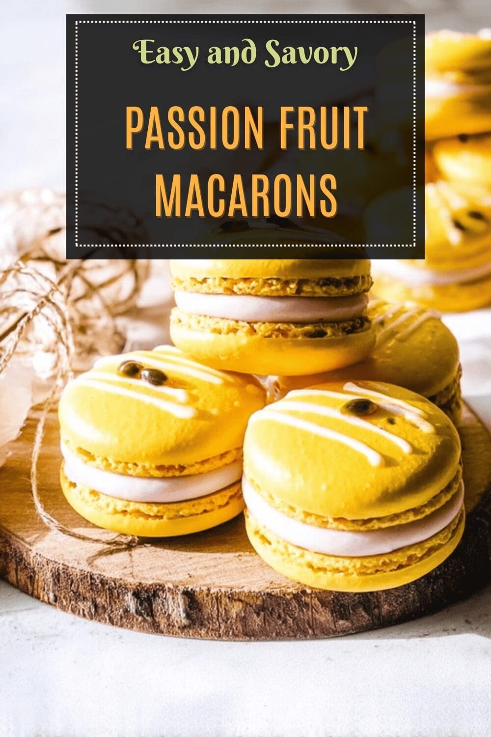 Passion Fruit Macarons