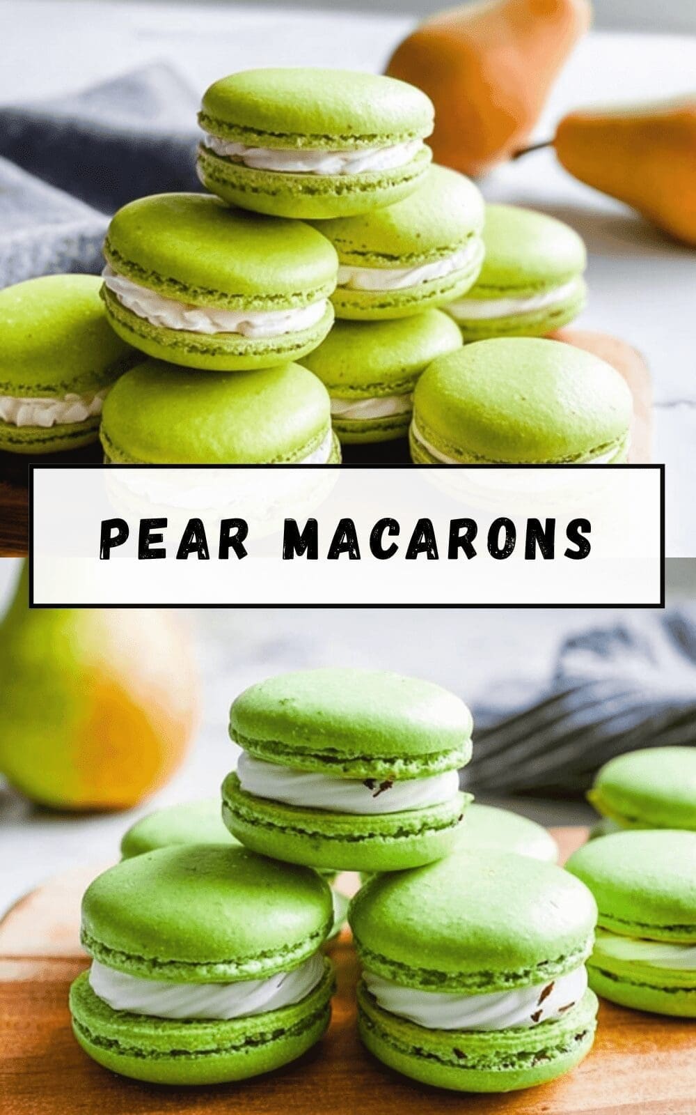 Pear Macarons