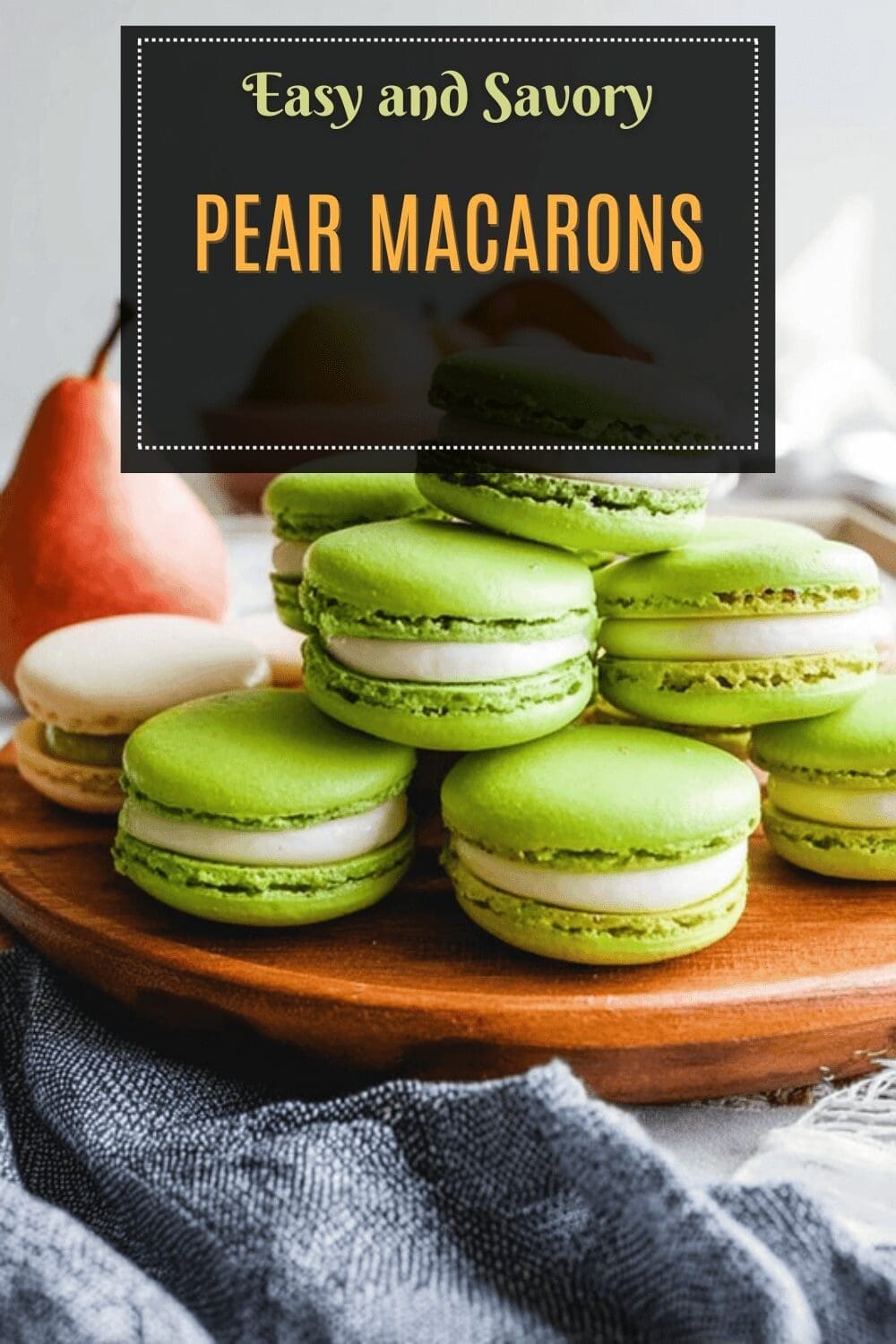 Pear Macarons
