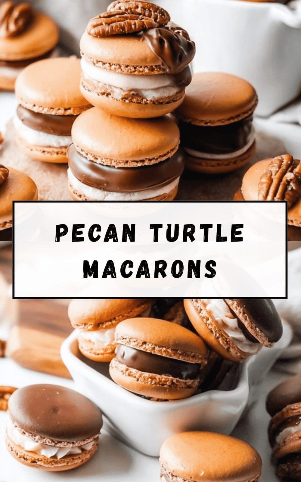 Pecan Turtle Macarons
