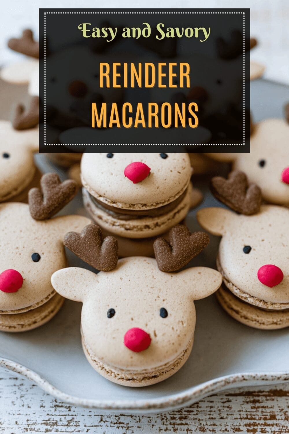 Reindeer Macarons Recipe For Festive Holiday Treats 7 Reindeer Macarons
