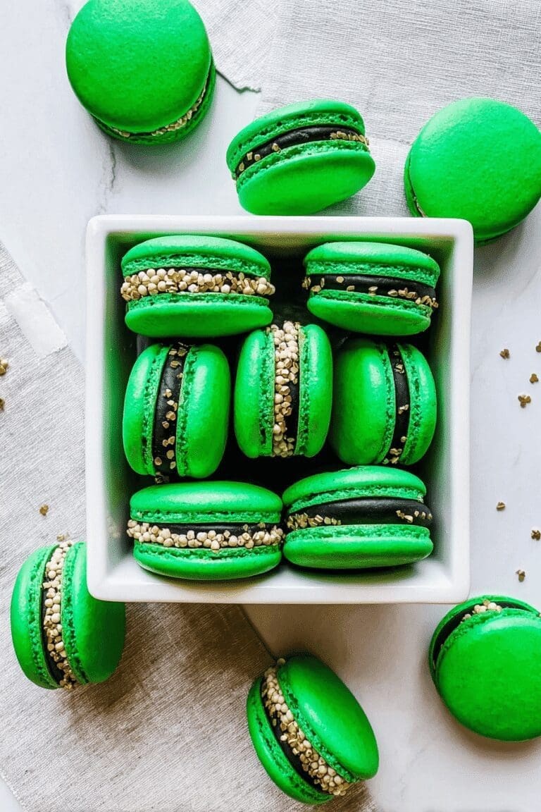 St Patrick’s Day Macarons Recipe With Festive Flavors And Colors 8 St Patricks Day Macarons 23.Png