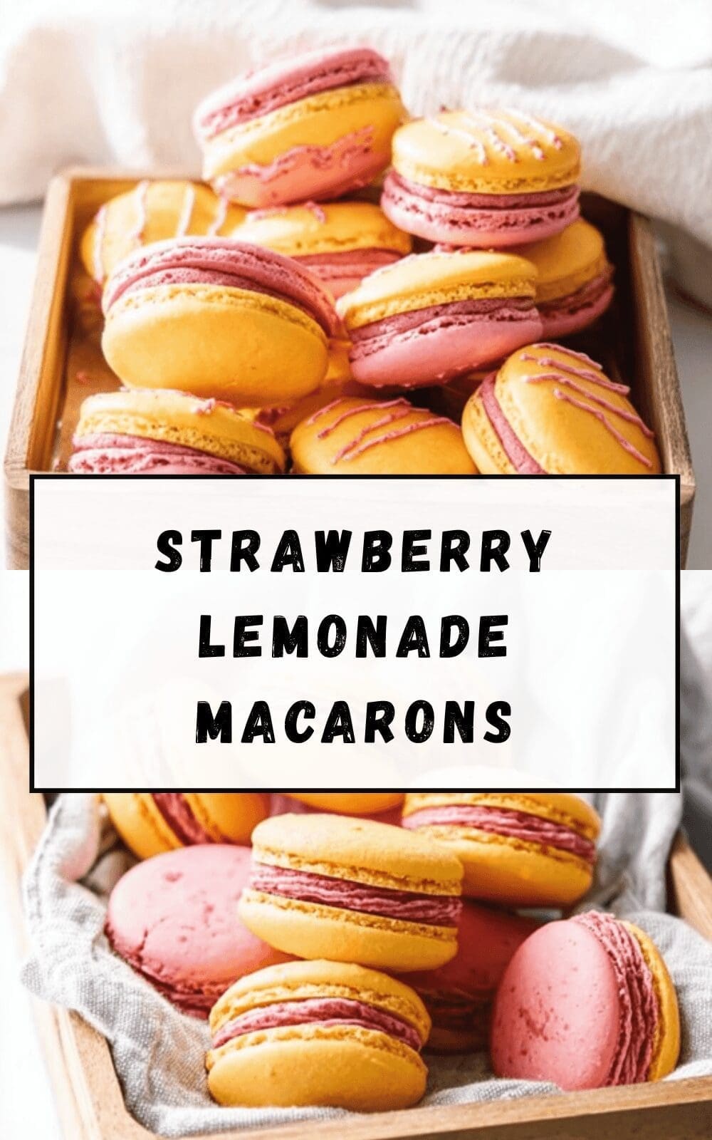 Strawberry Lemonade Macarons