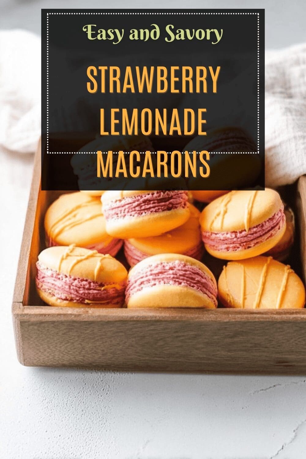 Strawberry Lemonade Macarons