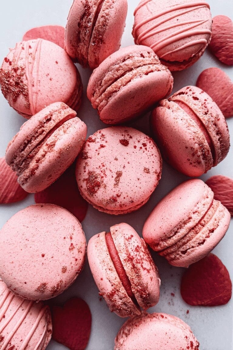 Strawberry Macaron Shells 35.Png