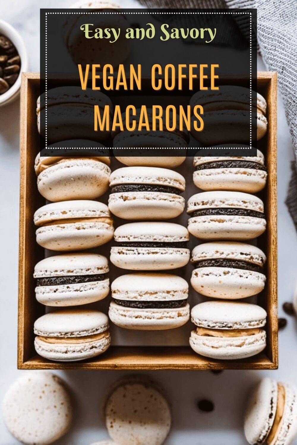 Vegan Coffee Macarons