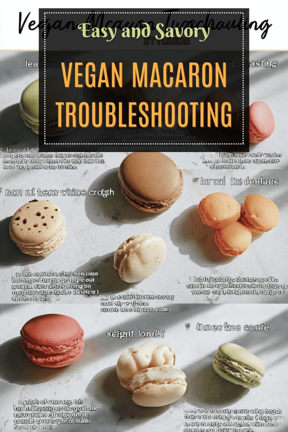 Vegan Macaron Troubleshooting