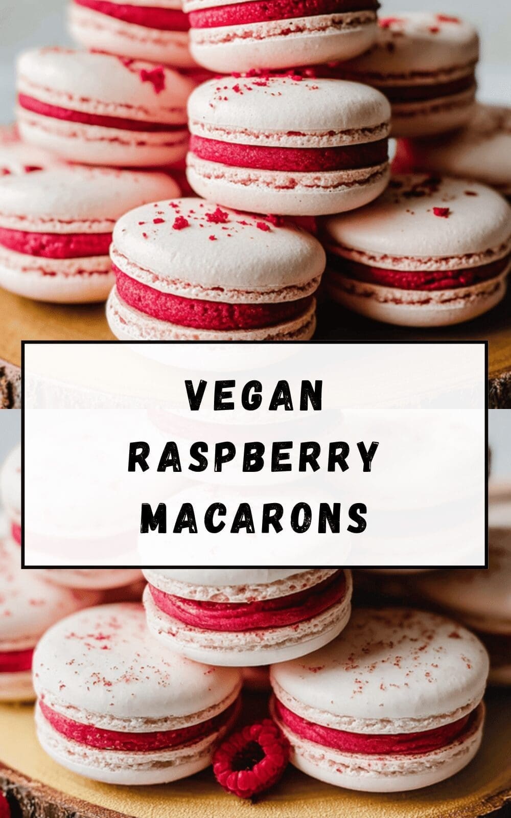 Vegan Raspberry Macarons