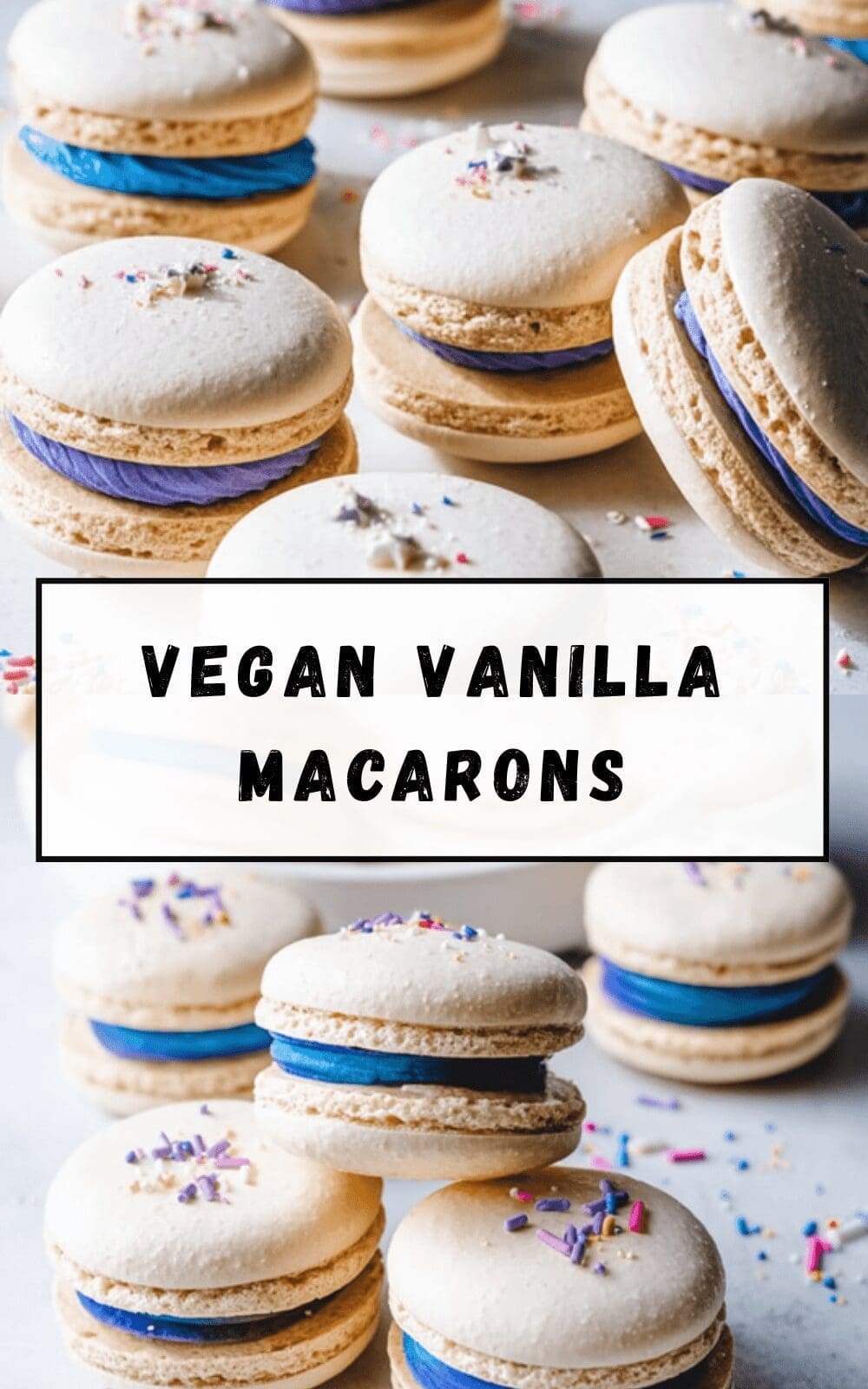 Vegan Vanilla Macarons With Colorful Sprinkles Recipe 6 Vegan Vanilla Macarons