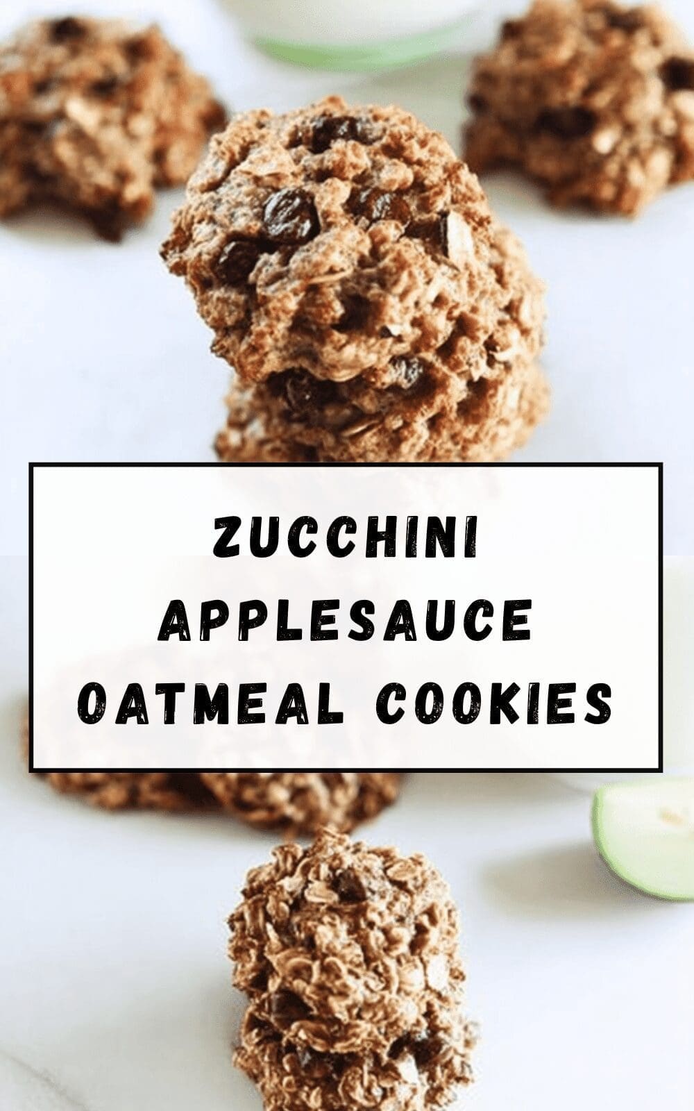 Zucchini Applesauce Oatmeal Cookies