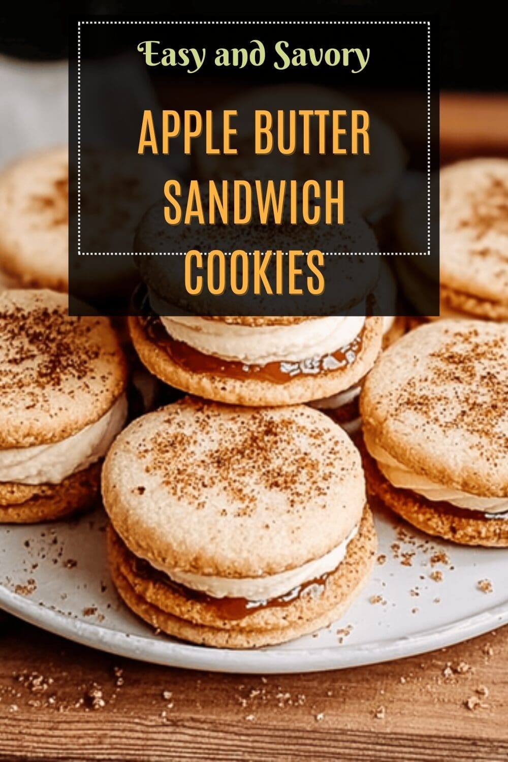 Apple Butter Sandwich Cookies With Candied Bacon Sprinkles 7 Apple Butter Sandwich Cookies