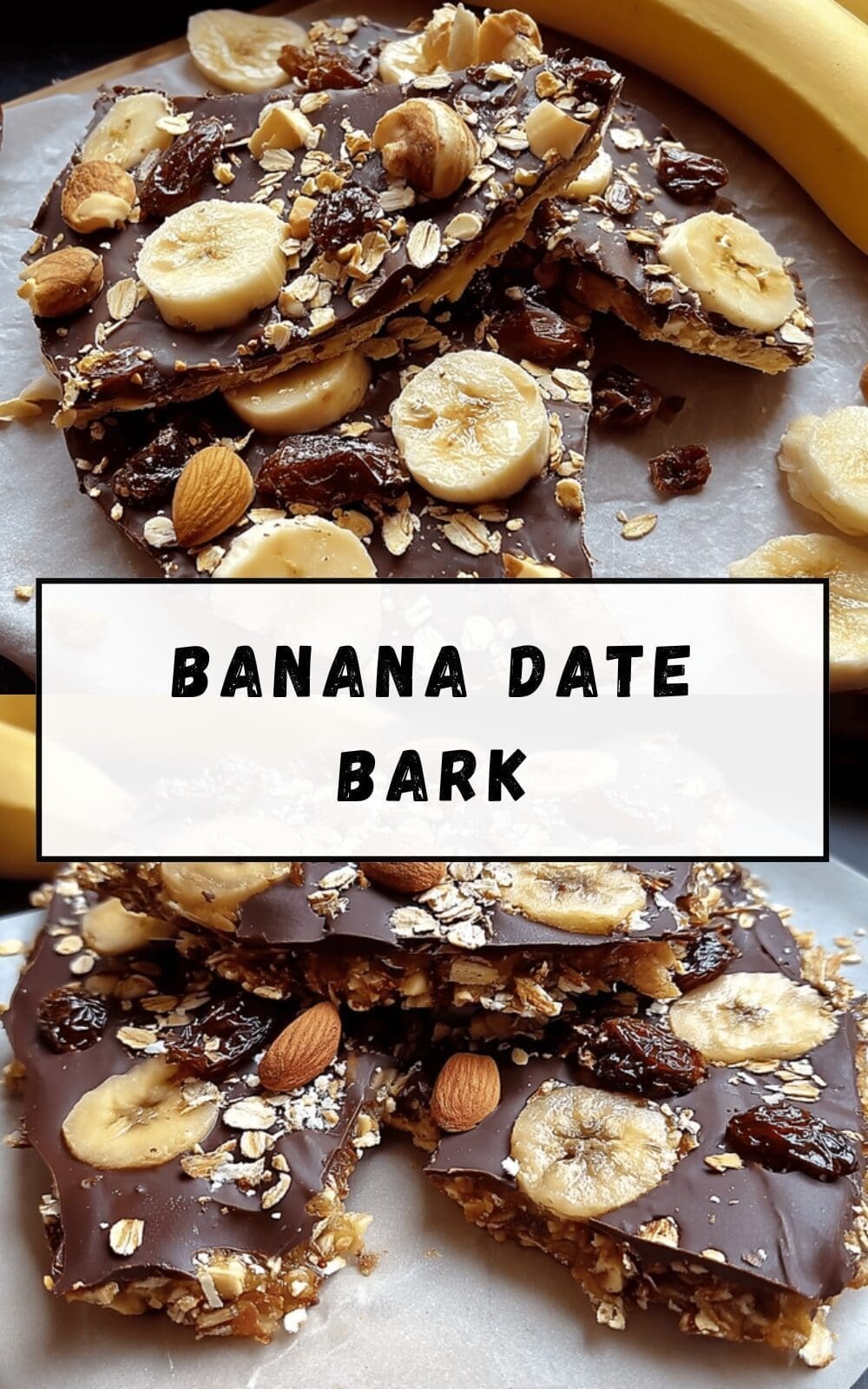 Peanut Butter Banana Date Bark Recipe For A Healthy Snack 6 Banana Date Bark
