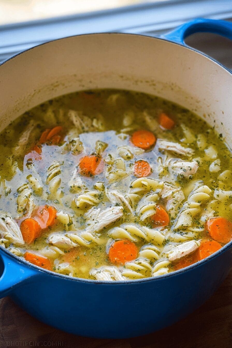 Chicken Noodle Soup Recipe For Homemade Comfort And Warmth 6 Chicken Noodle Soup
